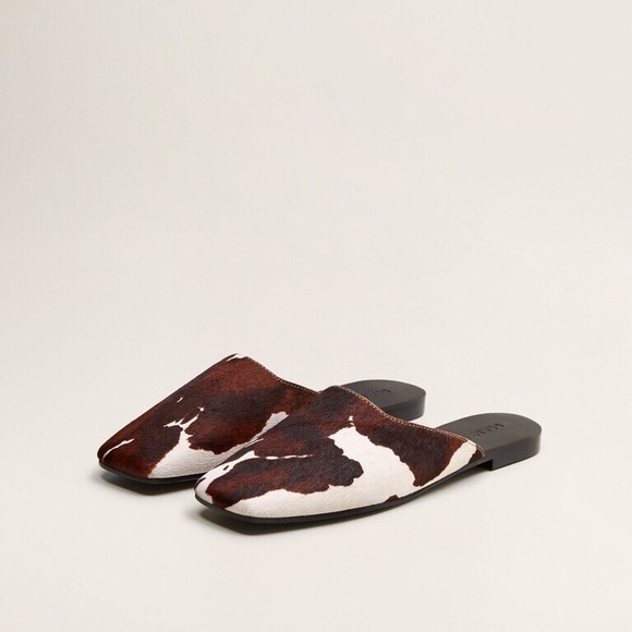 cow print mules